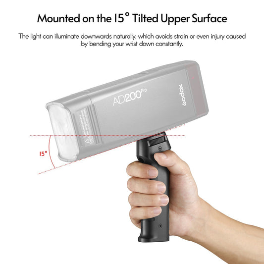 GODOX FG-100 Flash Grip Camera Flash Speedlite with 1/4-inch Screw for GODOX AD100 Pro/AD200 Pro/AD300 Pro