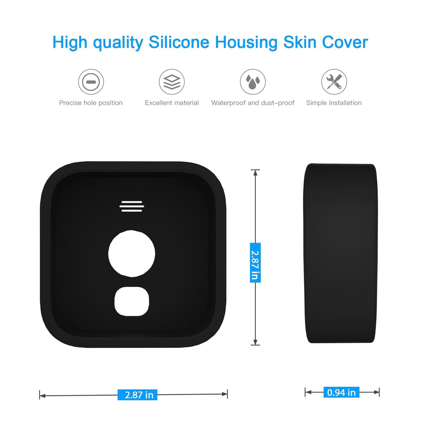 2Pcs Silicone Protective Cover Outdoor Security Camera Silicone Case Replacement for Blink Camera