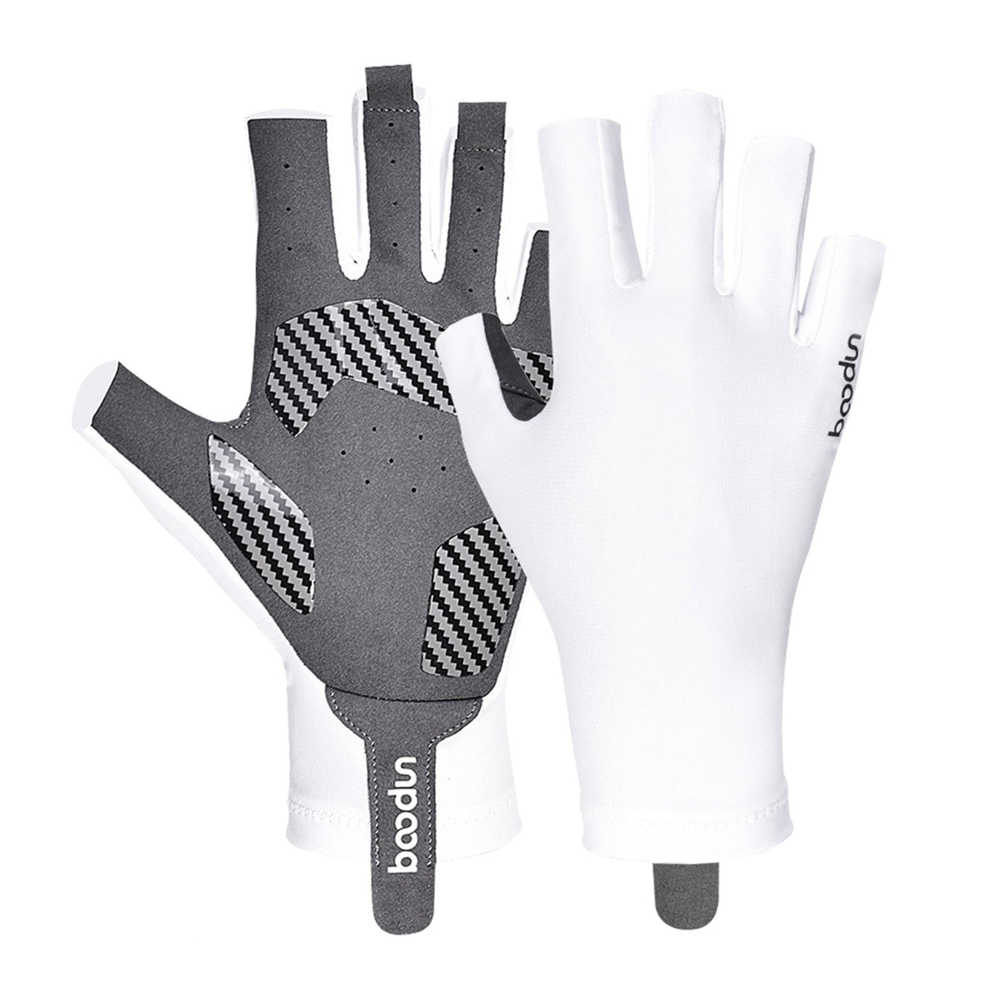 1 Pair Half Finger Gloves Stretchy Anti-Slip Gloves for Outdoor Cycling Hiking Driving