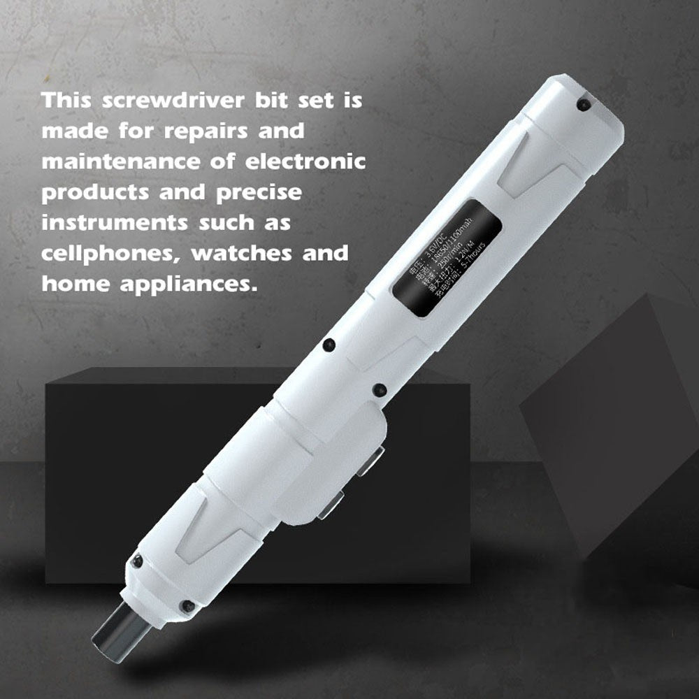 12Pcs Cordless Electric Screwdriver Kit USB Rechargeable 1100mAh Battery 3.6V Automatic Screwdriver
