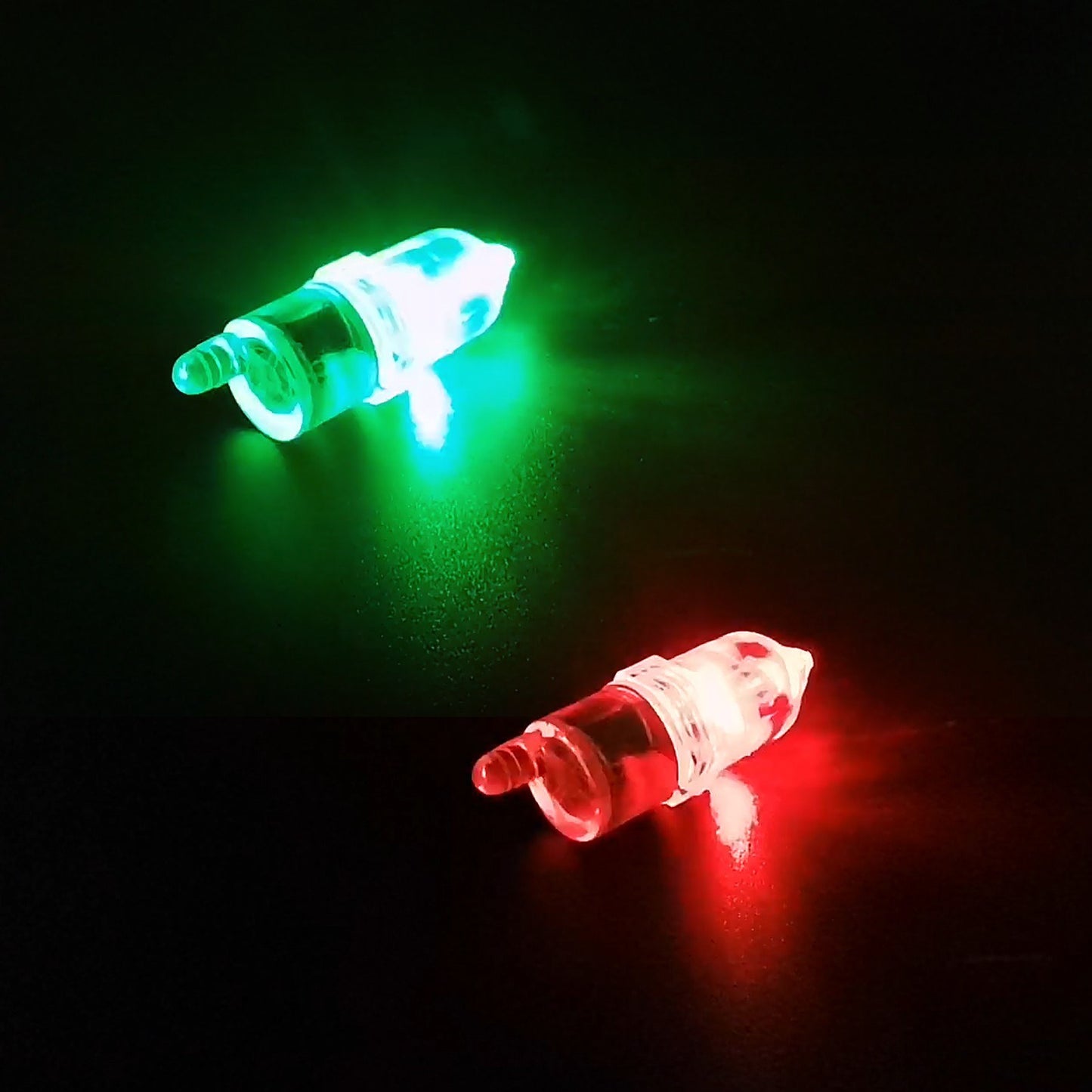 10Pcs LED Night Fishing Rod Bite with Ring Bells Fishing Tackle Light Clip Indicator on Fishing Rod