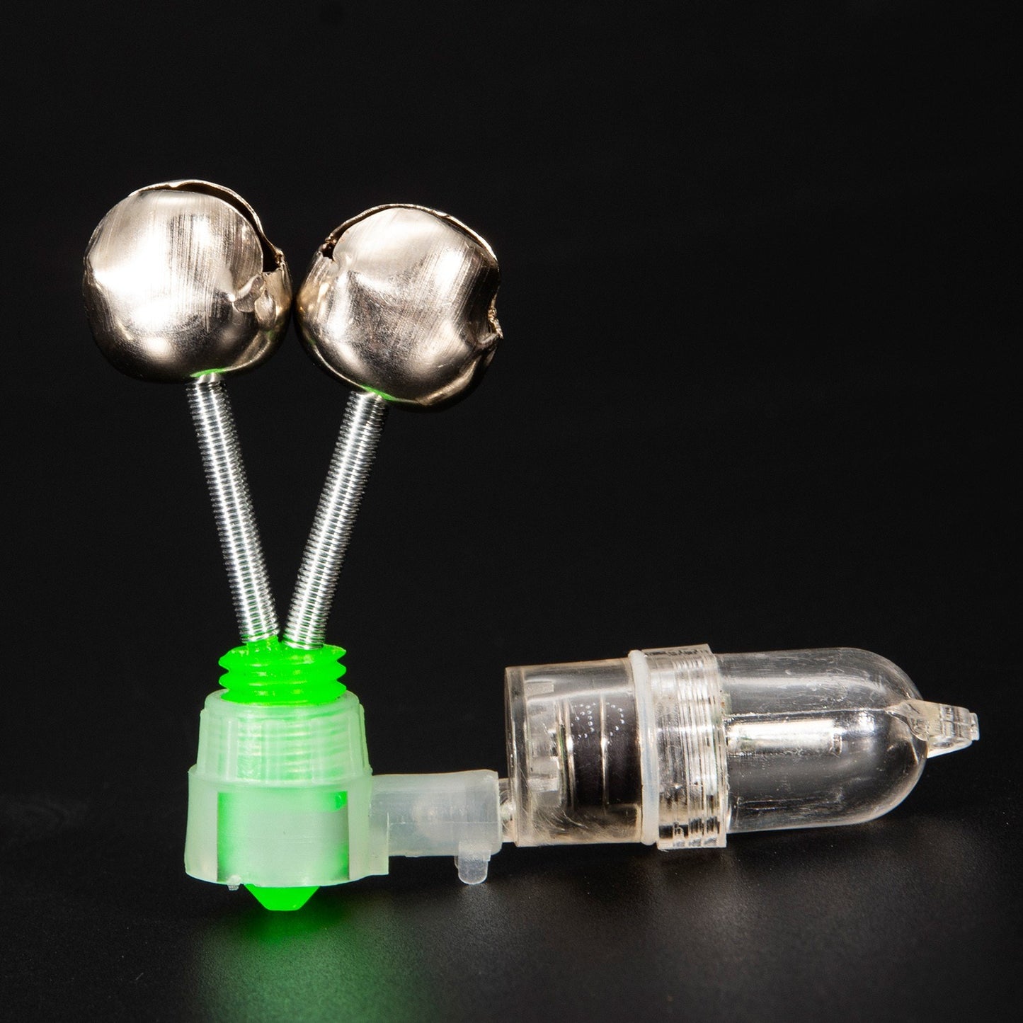 10Pcs LED Night Fishing Rod Bite with Ring Bells Fishing Tackle Light Clip Indicator on Fishing Rod