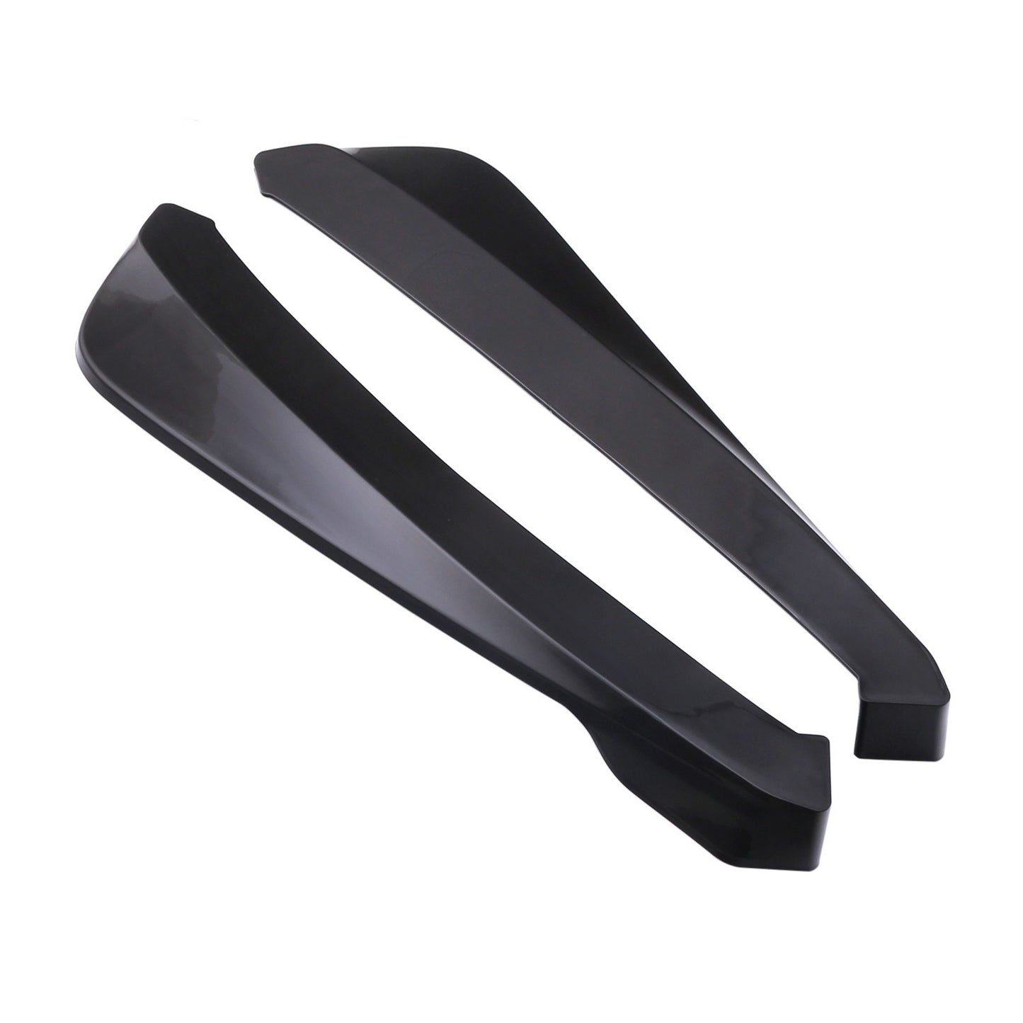 2Pcs Rear Bumper Lip Wrap Angle Splitter Diffuser Canard Aprons Body Side Skirt Rocker Winglet Wings