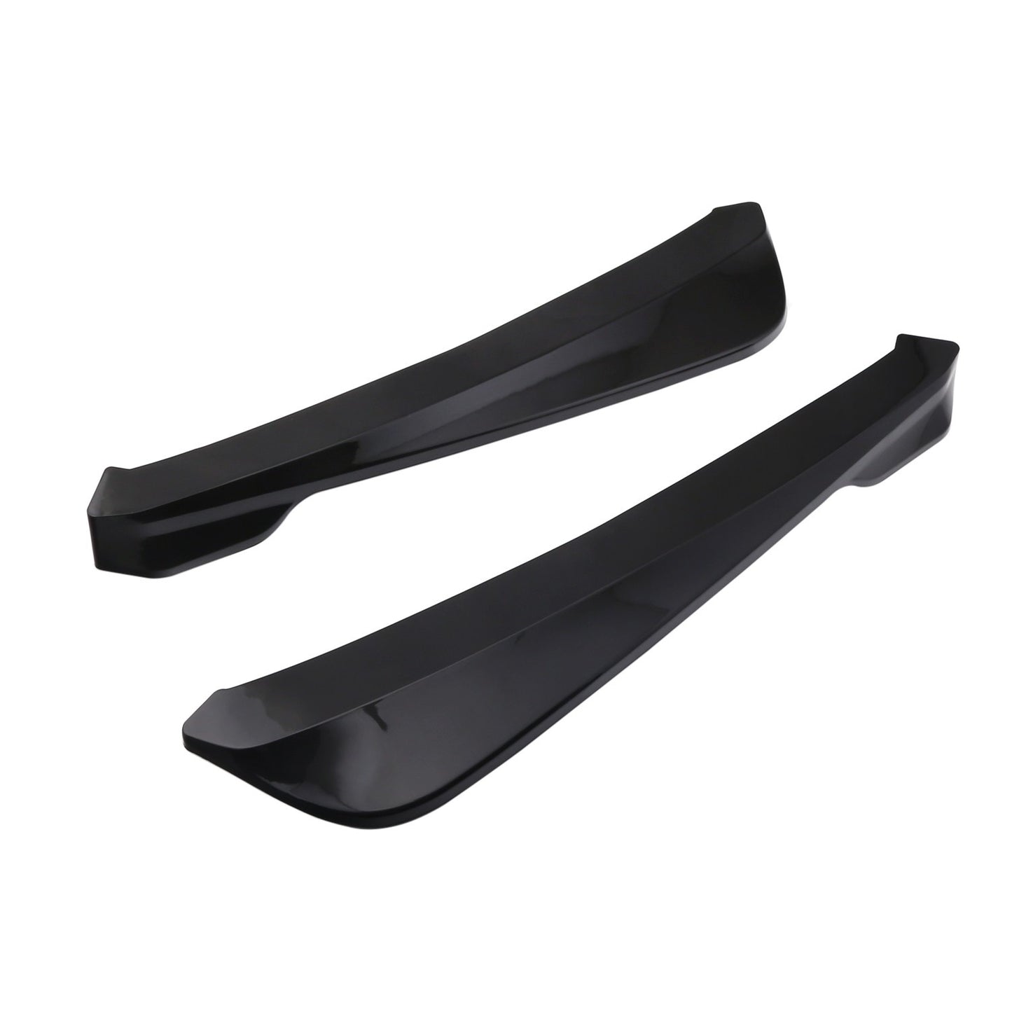 2Pcs Rear Bumper Lip Wrap Angle Splitter Diffuser Canard Aprons Body Side Skirt Rocker Winglet Wings