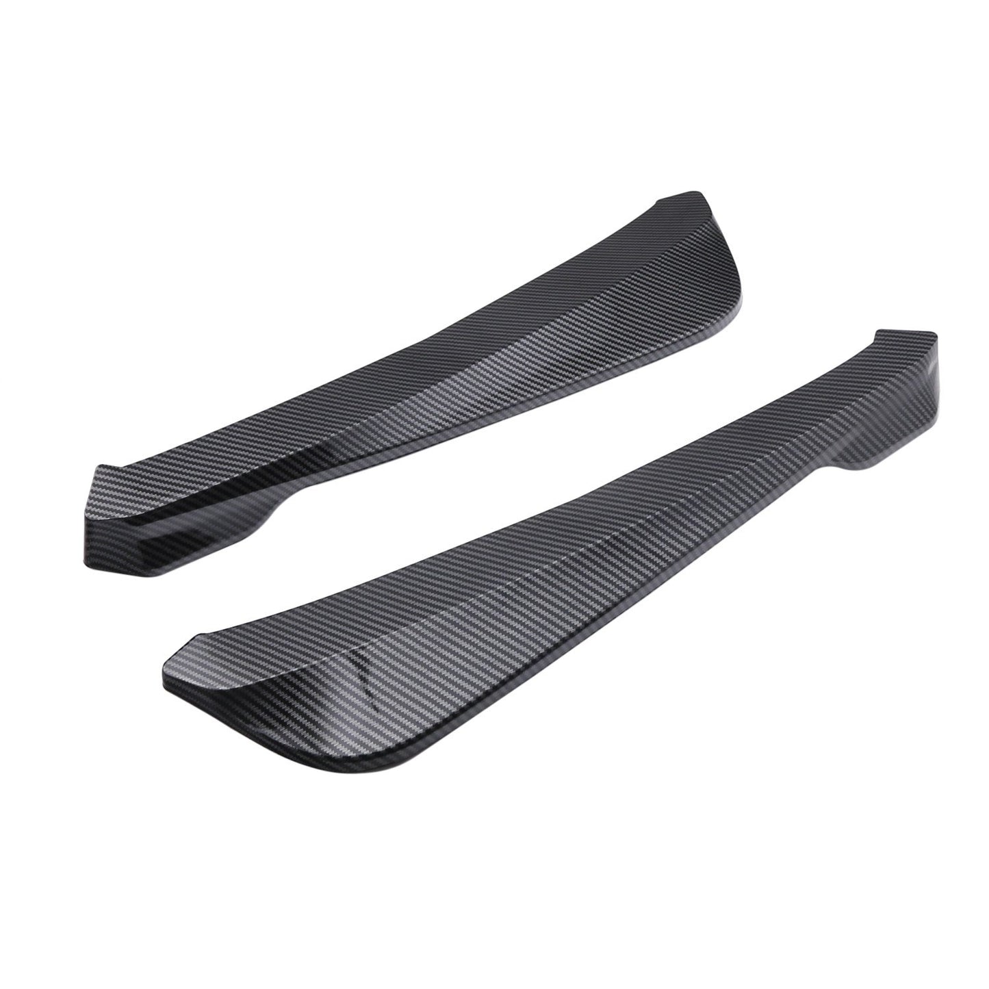 2Pcs Rear Bumper Lip Wrap Angle Splitter Diffuser Canard Aprons Body Side Skirt Rocker Winglet Wings