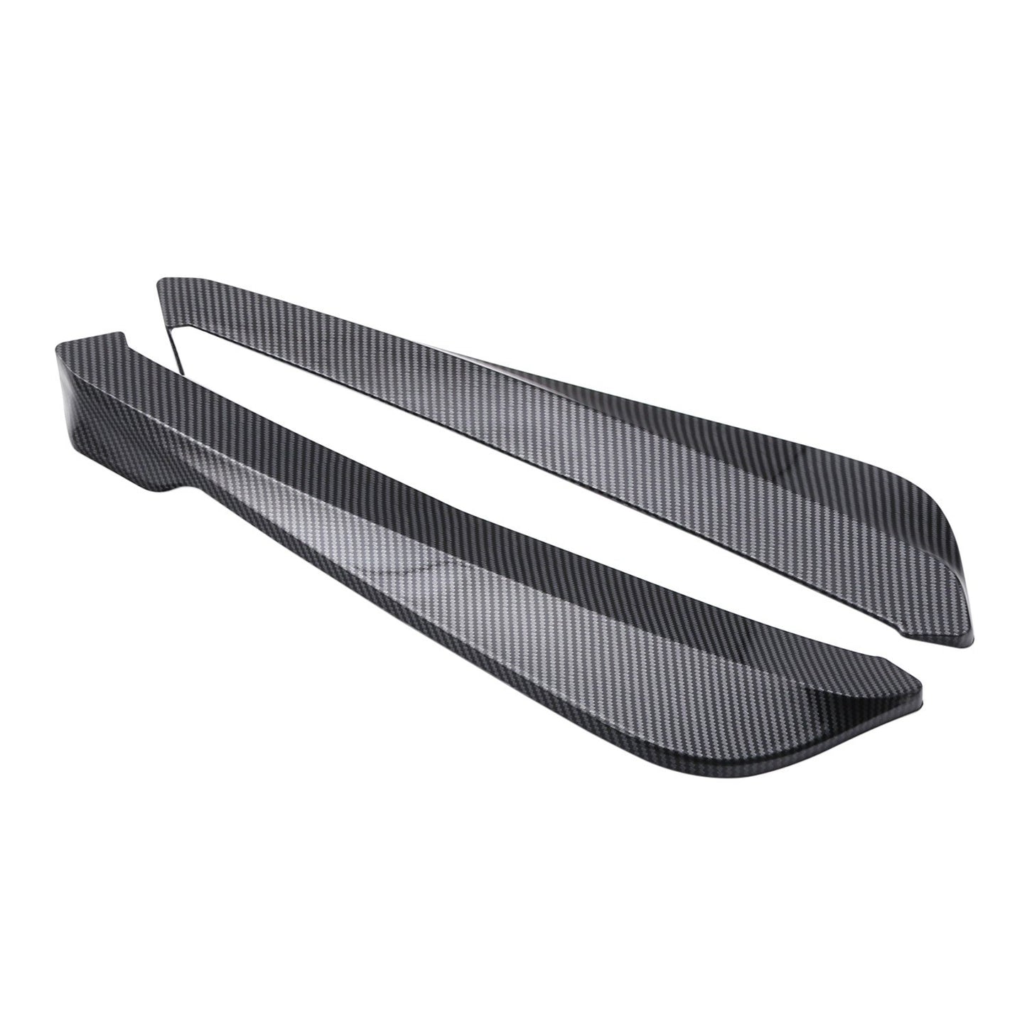 2Pcs Rear Bumper Lip Wrap Angle Splitter Diffuser Canard Aprons Body Side Skirt Rocker Winglet Wings