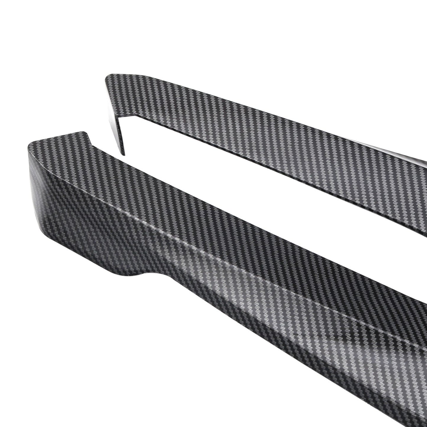 2Pcs Rear Bumper Lip Wrap Angle Splitter Diffuser Canard Aprons Body Side Skirt Rocker Winglet Wings