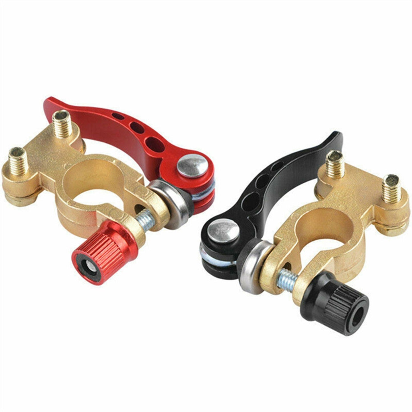 2Pcs/Pack Car Battery Terminal Connector Clamp Adjust Quick Release Corrosion Resistance Disconnect Tool