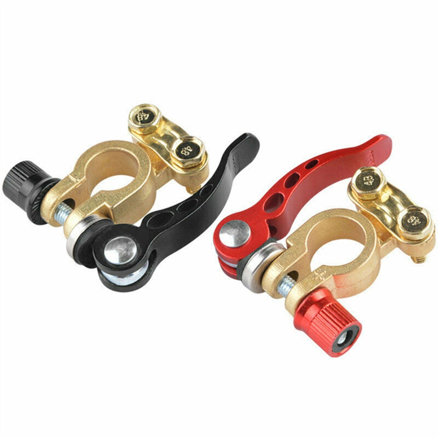 2Pcs/Pack Car Battery Terminal Connector Clamp Adjust Quick Release Corrosion Resistance Disconnect Tool