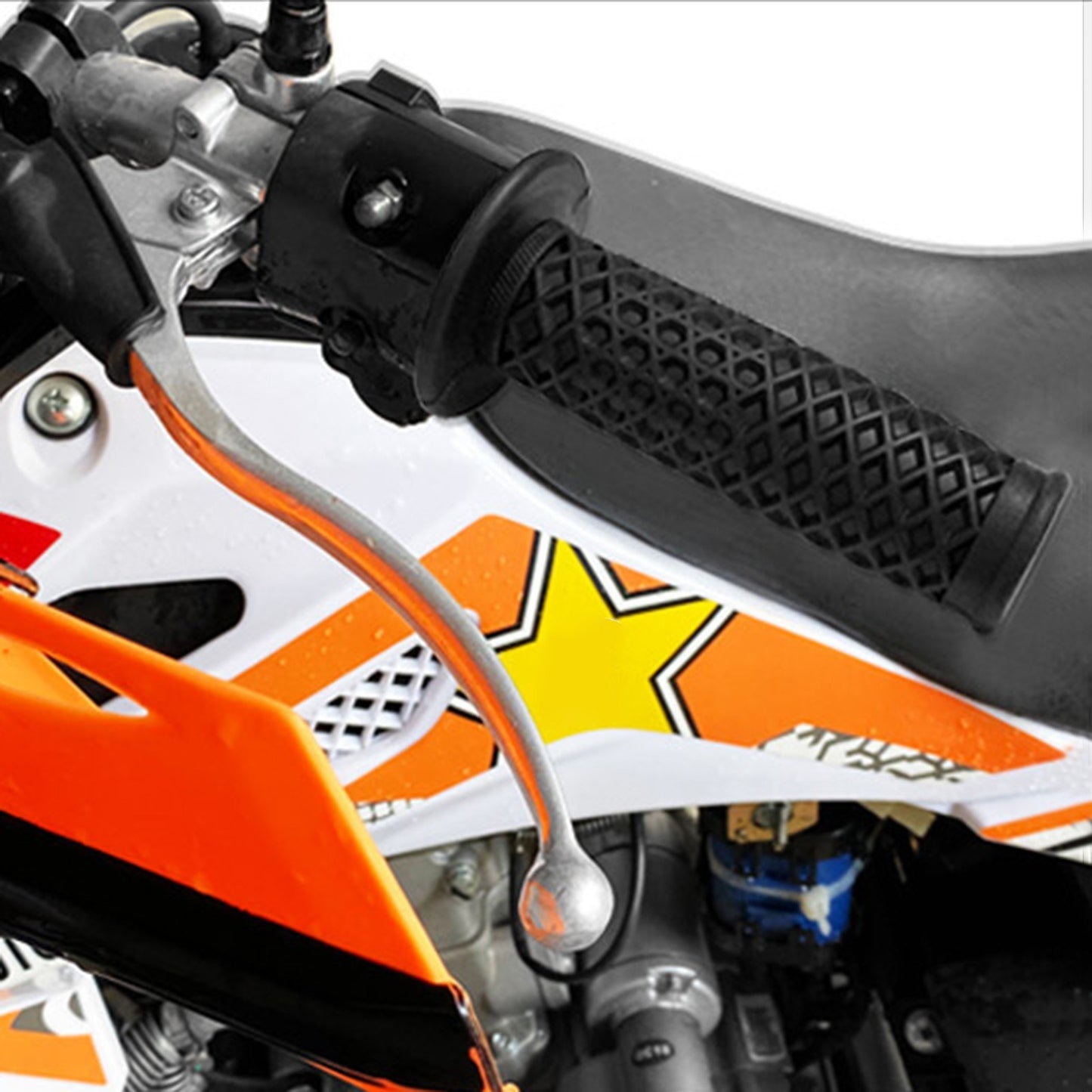 2Pcs/Pack Universal 22/24mm Motorcycle Handle TPU Handlebar Grips Mushroom Grips for CG125 Motorcycle Handlebar Cover