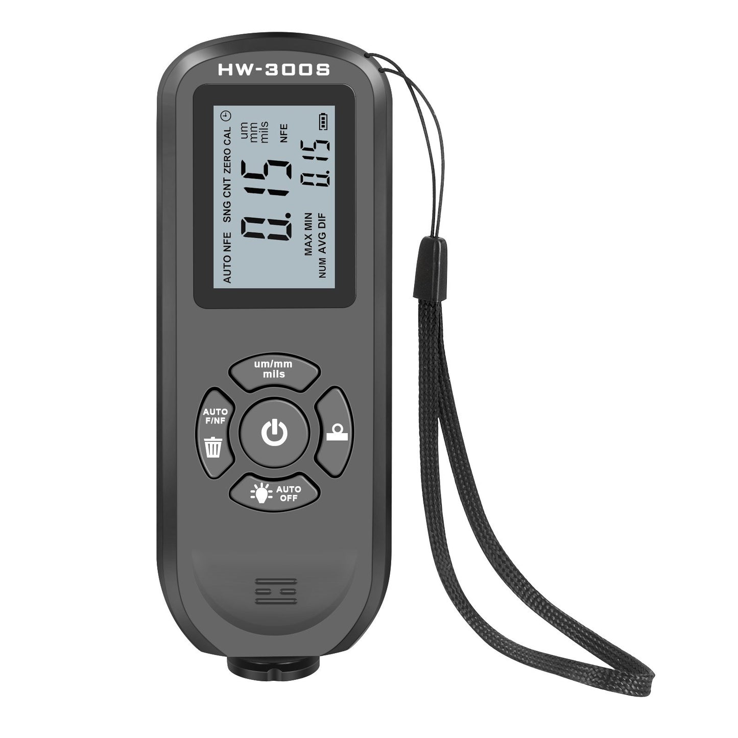 HW-300S Car Paint Tester Coating Thickness Car Painting Depth Gauge with Digital LCD Backlight Display Measuring Paint Depth