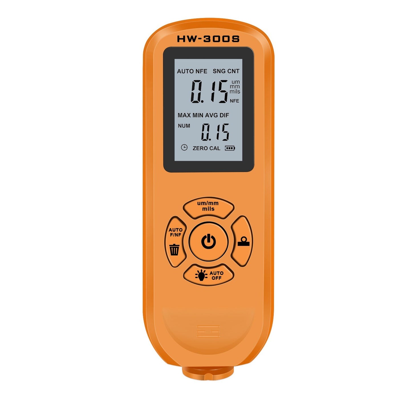 HW-300S Car Paint Tester Coating Thickness Car Painting Depth Gauge with Digital LCD Backlight Display Measuring Paint Depth