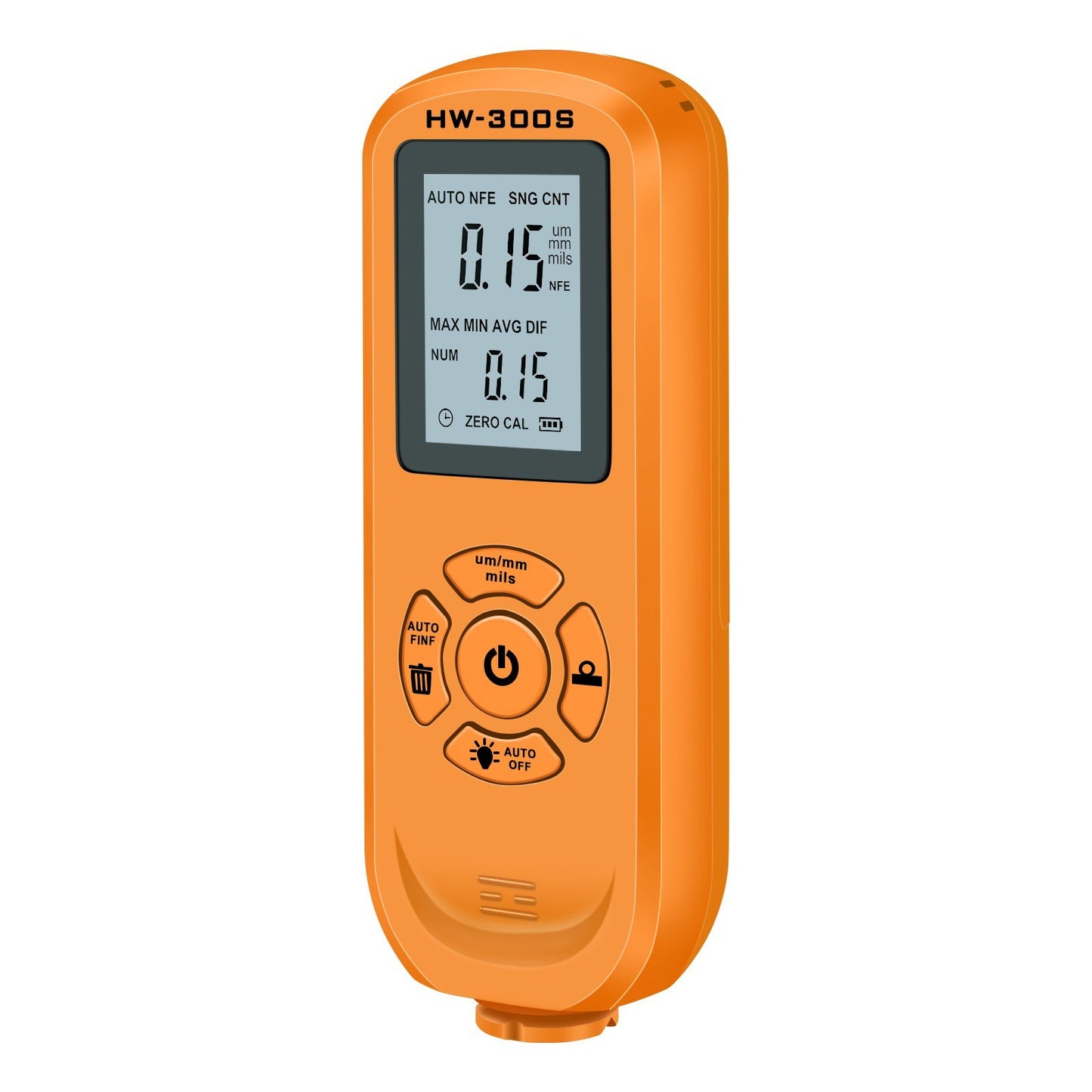 HW-300S Car Paint Tester Coating Thickness Car Painting Depth Gauge with Digital LCD Backlight Display Measuring Paint Depth