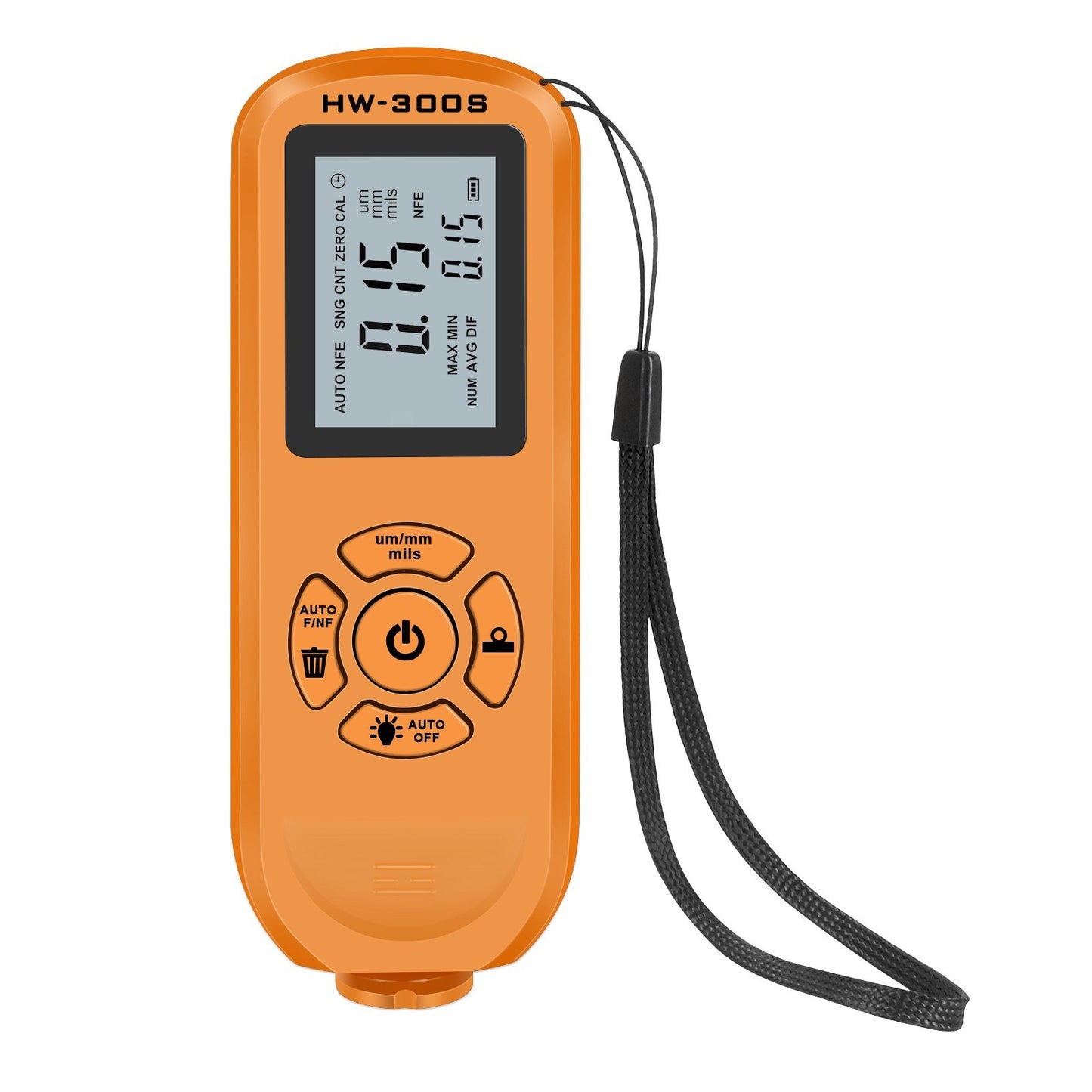 HW-300S Car Paint Tester Coating Thickness Car Painting Depth Gauge with Digital LCD Backlight Display Measuring Paint Depth