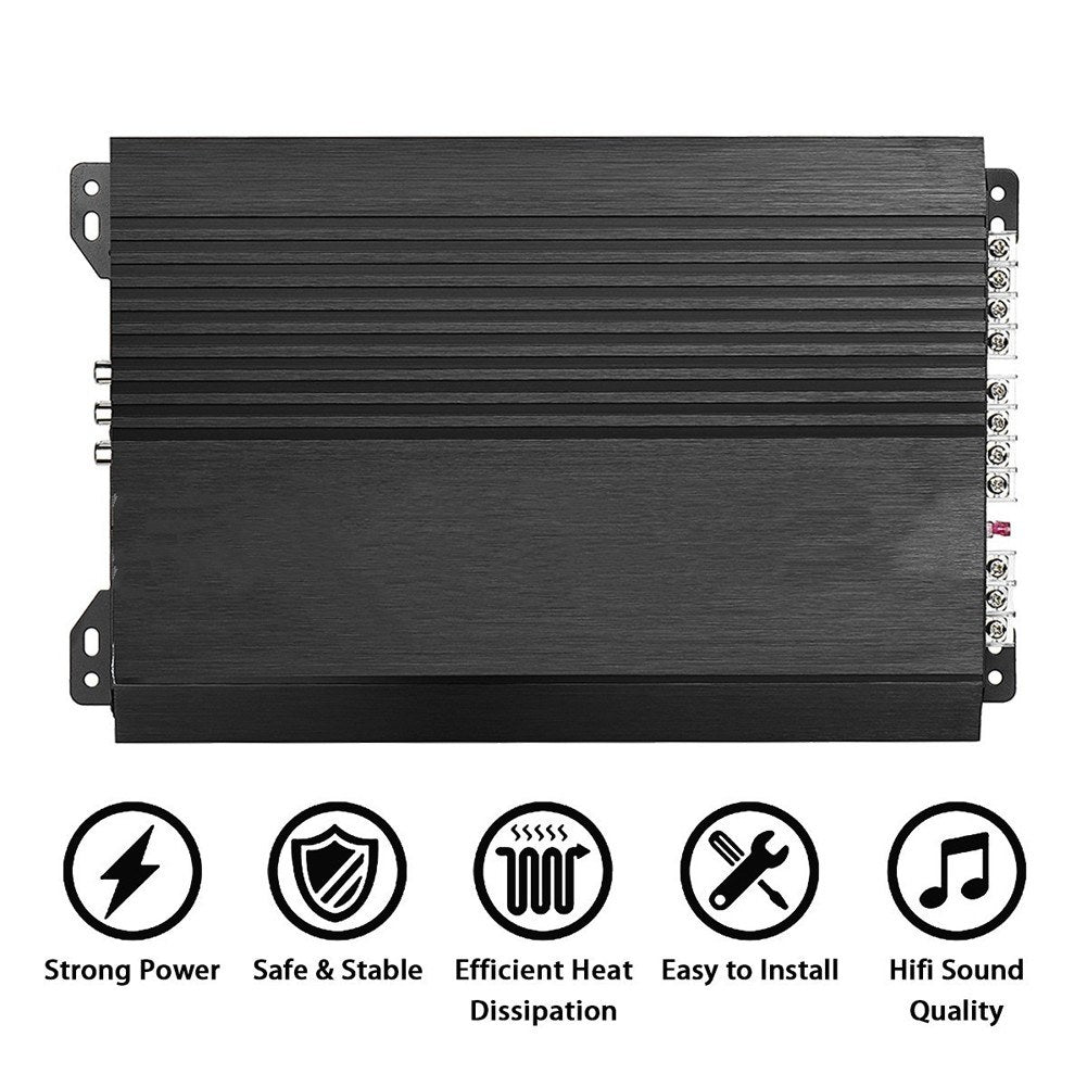 Class A/B 4-Channel Car Audio Amplifier 6800W 12V Power Amp Amplifier