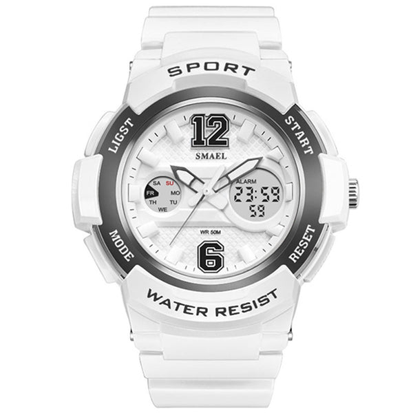 SMAEL 1632 Stylish Watch Multifunction Digital Wristwatch 50M Waterproof Sport Watch with Stopwatch/Backlit/Alarm for Women