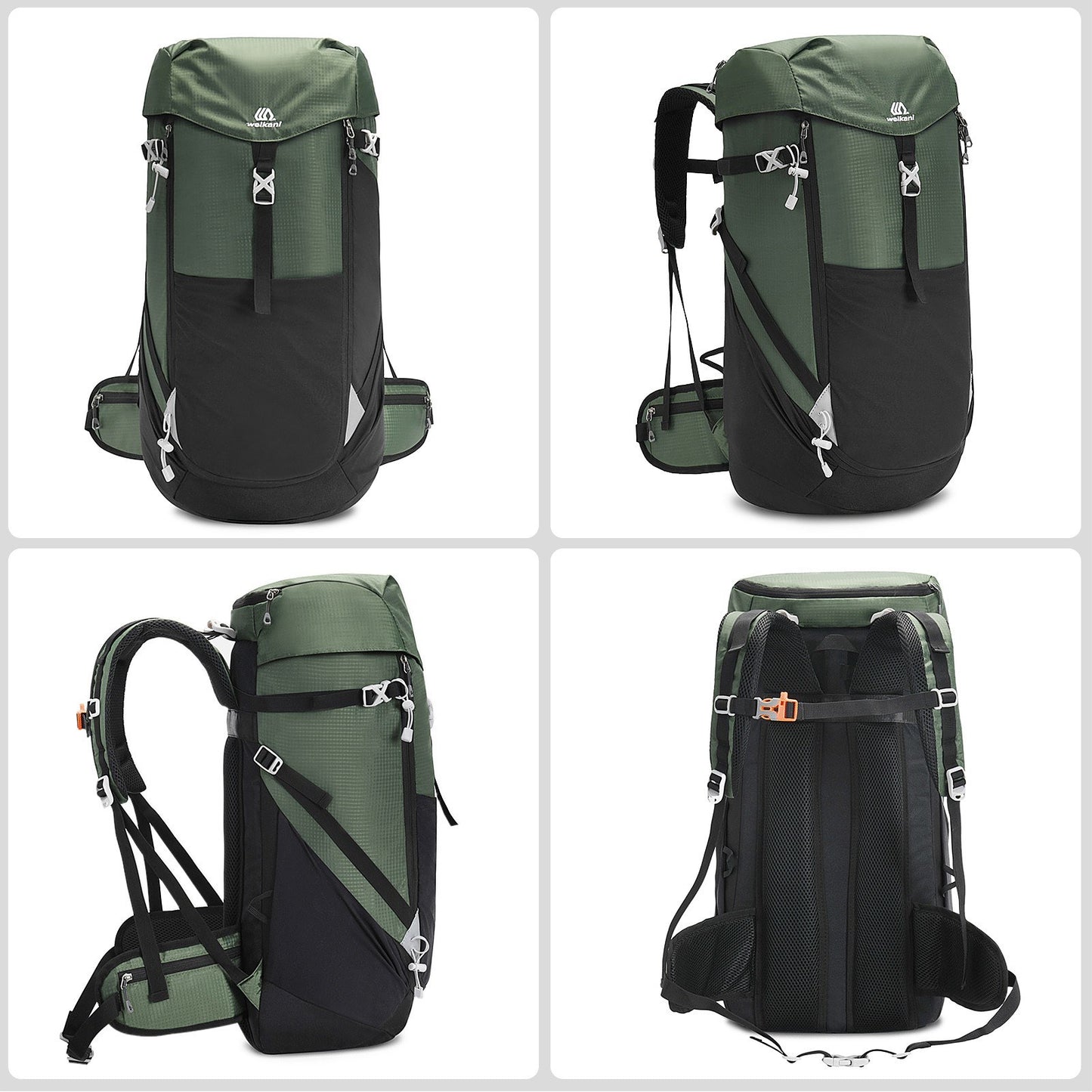Hiking Backpack 50L Mountaineering Backpack Waterproof Lightweight Hiking Daypack Trekking Camping Outdoor Sport Travel Bag or Climbing Camping Touring