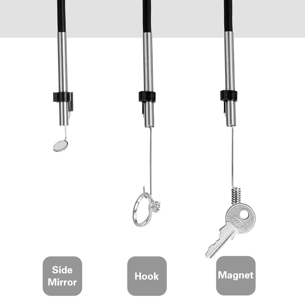 2m Hard Wire Wireless Fidelity Connected Industrial Endoscope Borescope IP67 Waterproof Inspection Camera with Built-in 6pcs Dimmable LEDs 3.9mm Lens 1960*1080 Resolution