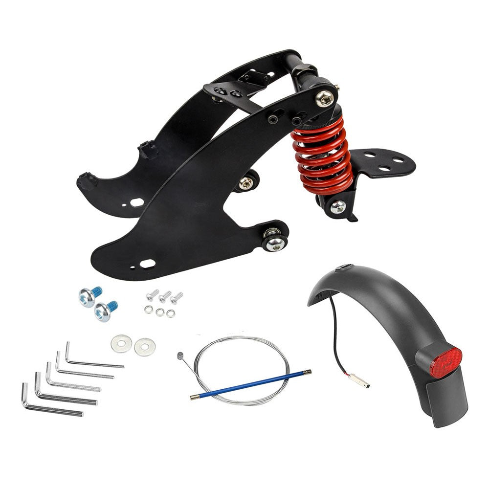 Rear Shock Absorber Anti-wear Durable Electric Scooter Replacement Accessory with Tail Light for MI 3 Electric Scooter