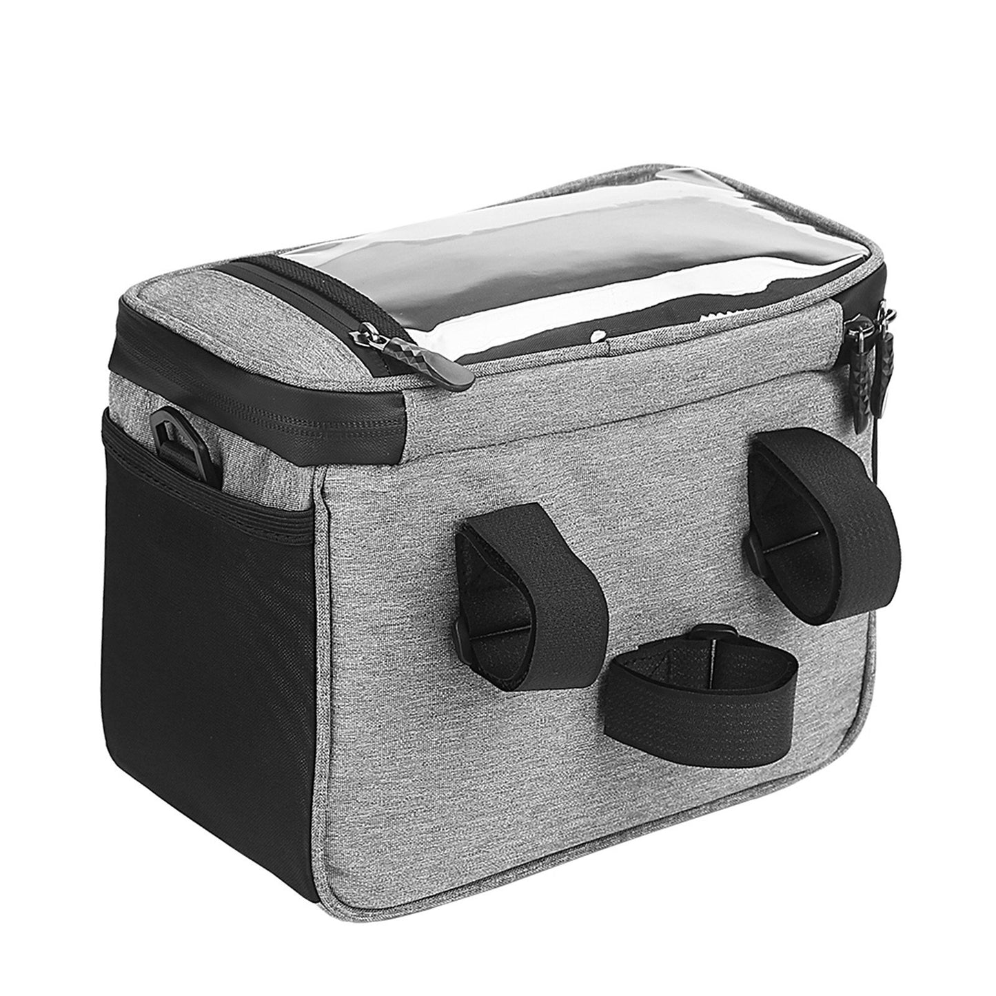 Multi-functional Cycling Insulated Bike Cooler Bag Anti-wear Water Resistant Bike Handlebar Bag Pannier with Bike Phone Mount