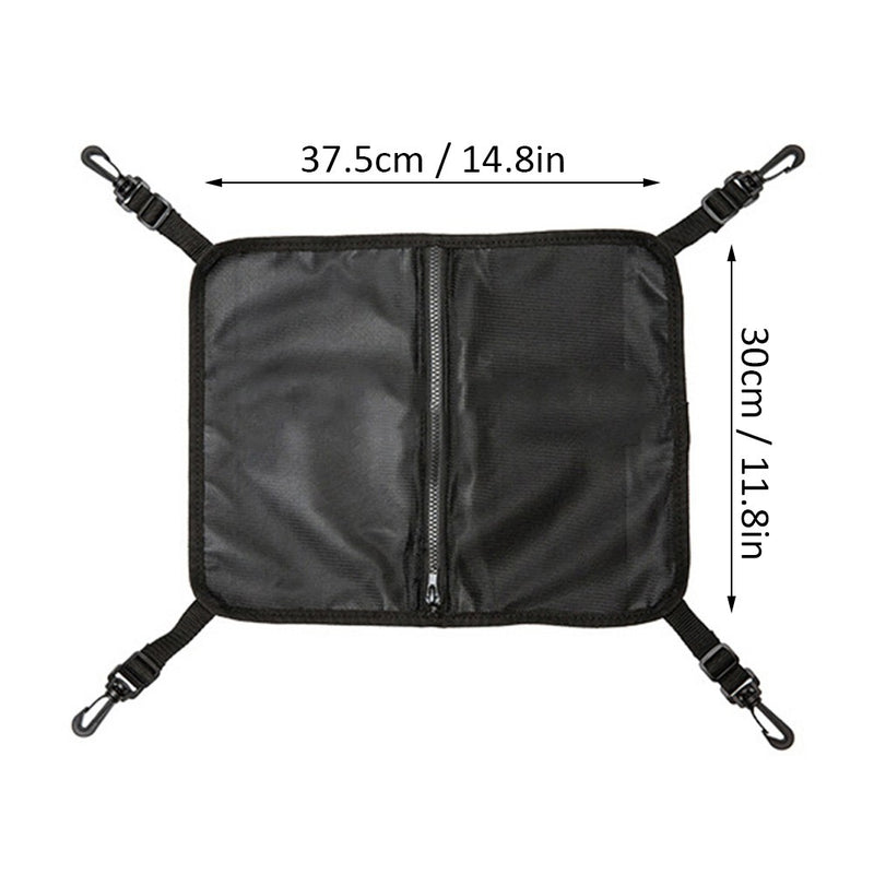 Paddleboard Deck Bag Mesh Storage Bag Stand Up Paddle Board SUP Accessories with 4Pcs D-Ring Patches