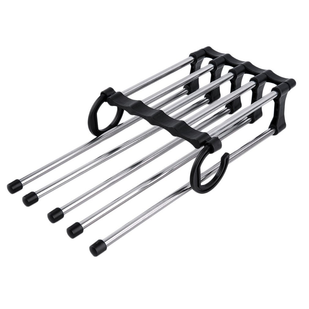 1pc Closet Organizer Trouser Pants Ties Scarf Shawl Rack Hanger Space Saving Organizer