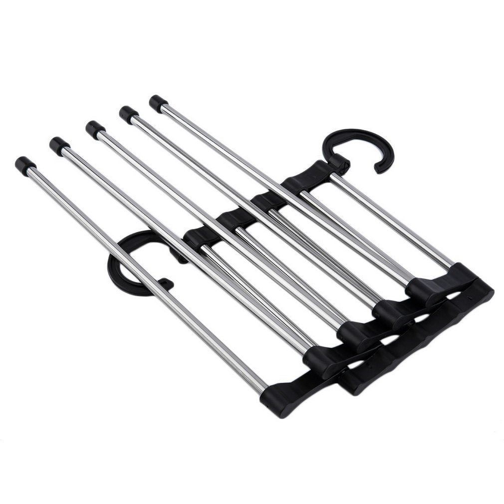 1pc Closet Organizer Trouser Pants Ties Scarf Shawl Rack Hanger Space Saving Organizer