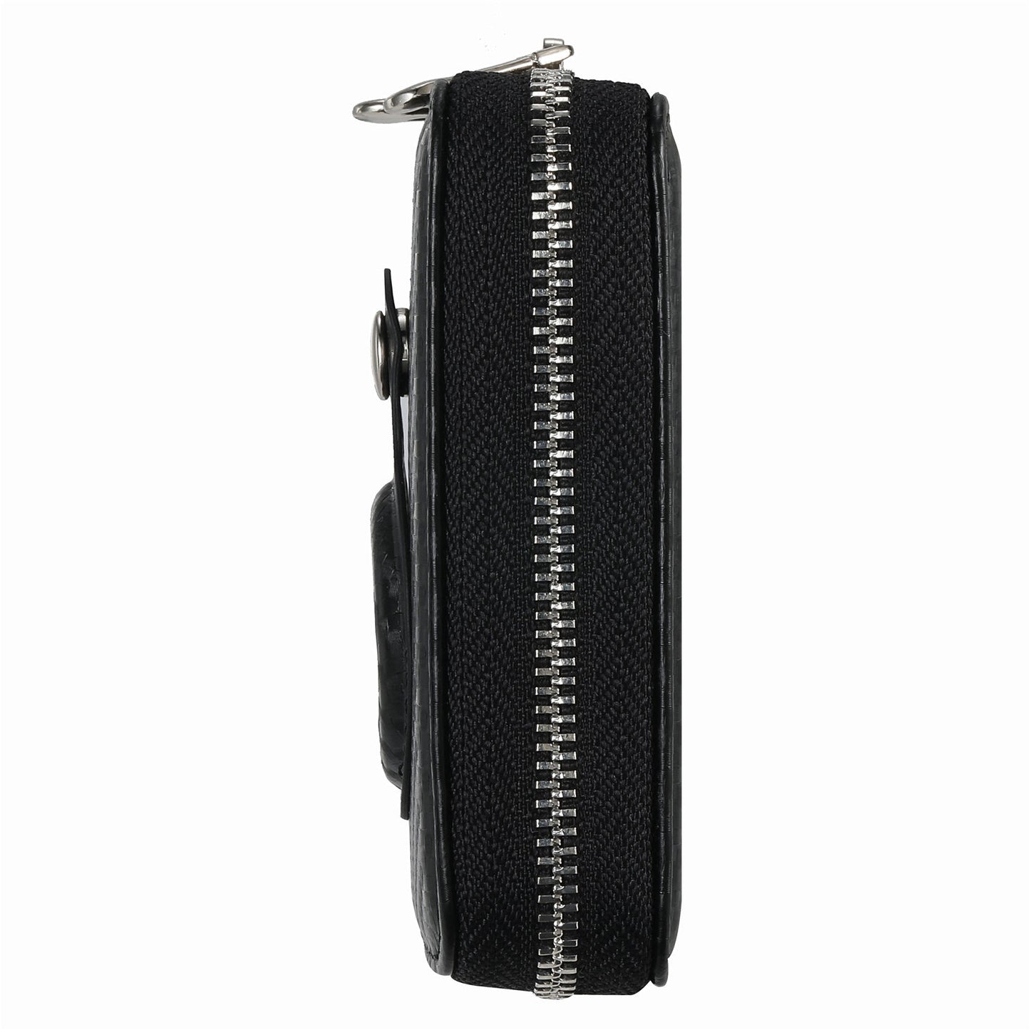 RFID Blocking Card Holder PU Leather Zipper Wallet with Built-in Case for Apple AirTag
