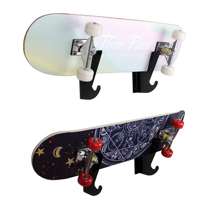 YX008 One Pair Skateboard Longboard Wall Hanger Storage Mount Rack Organizer Display Holder