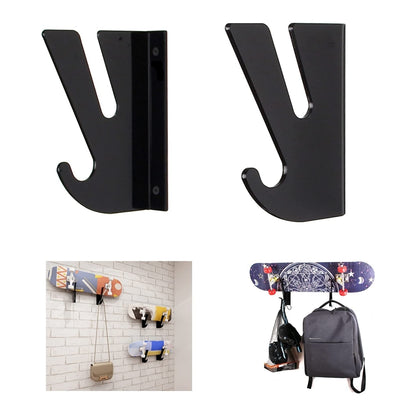 YX008 One Pair Skateboard Longboard Wall Hanger Storage Mount Rack Organizer Display Holder