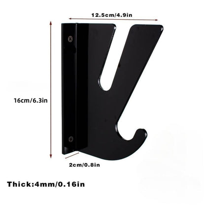 YX008 One Pair Skateboard Longboard Wall Hanger Storage Mount Rack Organizer Display Holder