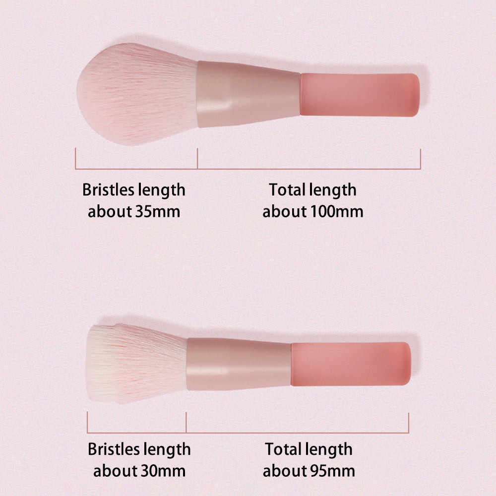 10Pcs / Set Makeup Tool Soft Artificial Fiber Brush Kit for Eye Shadow, Highlight, Foundation Powder (with Storage Bag)