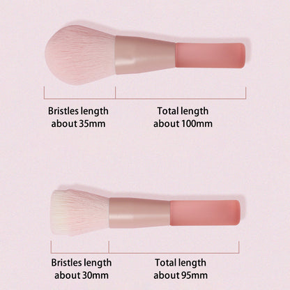 10Pcs / Set Makeup Tool Soft Artificial Fiber Brush Kit for Eye Shadow, Highlight, Foundation Powder (with Storage Bag)