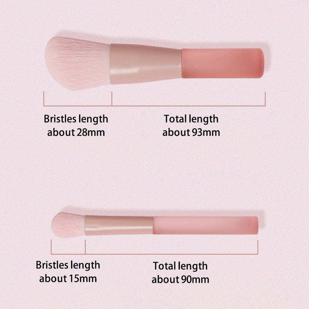 10Pcs / Set Makeup Tool Soft Artificial Fiber Brush Kit for Eye Shadow, Highlight, Foundation Powder (with Storage Bag)