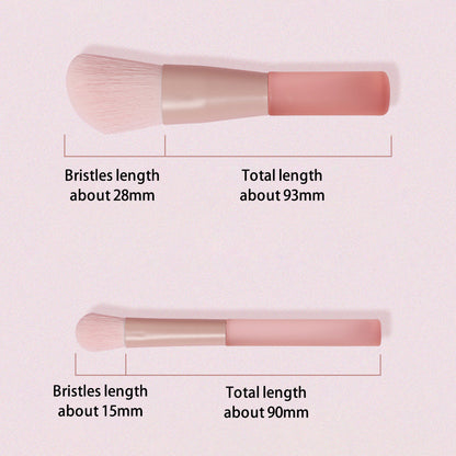 10Pcs / Set Makeup Tool Soft Artificial Fiber Brush Kit for Eye Shadow, Highlight, Foundation Powder (with Storage Bag)