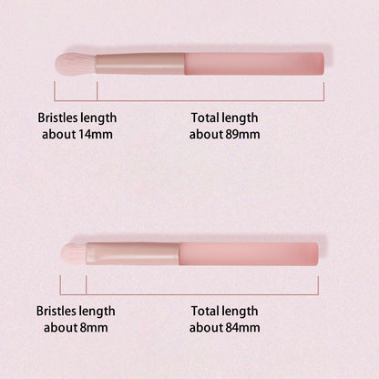 10Pcs / Set Makeup Tool Soft Artificial Fiber Brush Kit for Eye Shadow, Highlight, Foundation Powder (with Storage Bag)