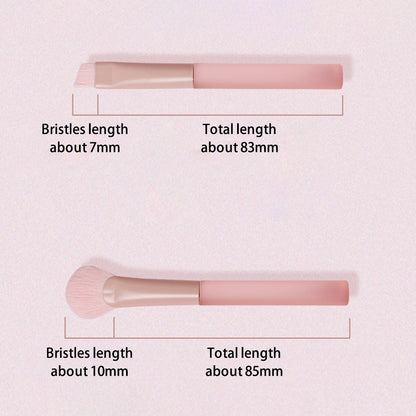 10Pcs / Set Makeup Tool Soft Artificial Fiber Brush Kit for Eye Shadow, Highlight, Foundation Powder (with Storage Bag)