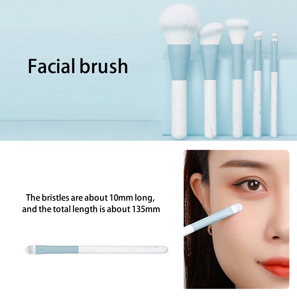 12Pcs / Set Soft Artificial Fiber Brush Set for Eye Shadow, Highlight, Foundation Powder (with Storage Pouch)