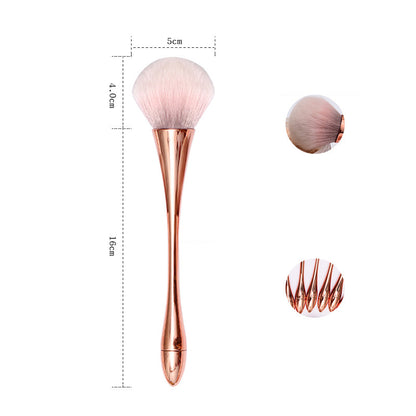 1 Set Eyeshadow Makeup Brushes Soft Fiber Brush Set for Foundation Powder, Blusher