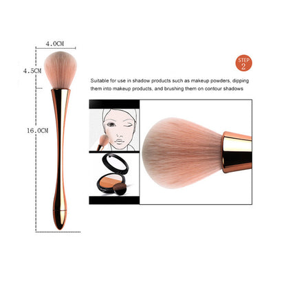 1 Set Eyeshadow Makeup Brushes Soft Fiber Brush Set for Foundation Powder, Blusher