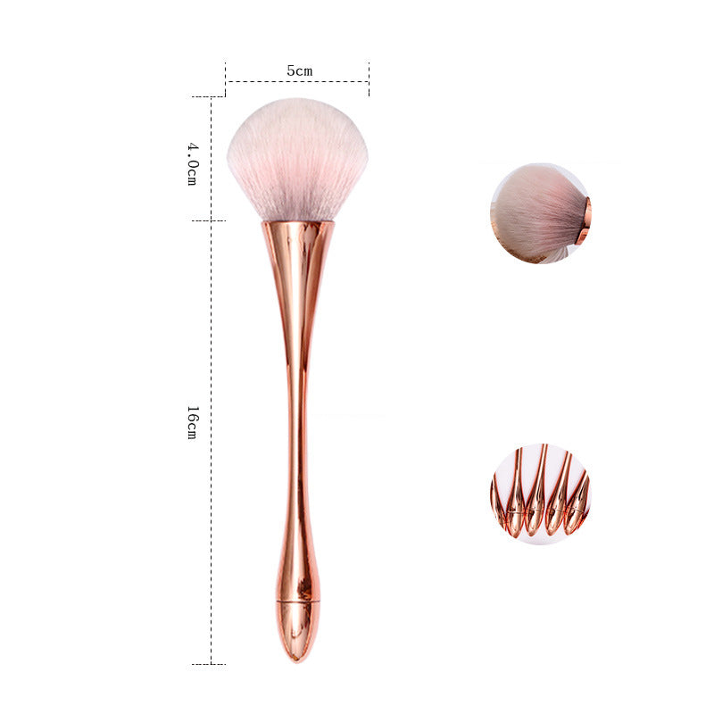1 Set Eyeshadow Makeup Brushes Soft Fiber Brush Set for Foundation Powder, Blusher