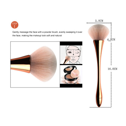 1 Set Eyeshadow Makeup Brushes Soft Fiber Brush Set for Foundation Powder, Blusher
