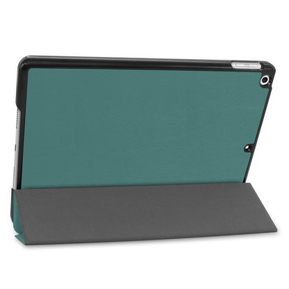 For iPad 10.2 (2021) / (2020) / (2019) Tri-fold Stand Cover PU Leather Protective Smart Tablet Case with Auto Sleep / Wake