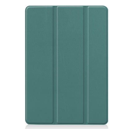 For iPad 10.2 (2021) / (2020) / (2019) Tri-fold Stand Cover PU Leather Protective Smart Tablet Case with Auto Sleep / Wake