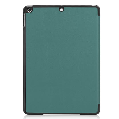 For iPad 10.2 (2021) / (2020) / (2019) Tri-fold Stand Cover PU Leather Protective Smart Tablet Case with Auto Sleep / Wake