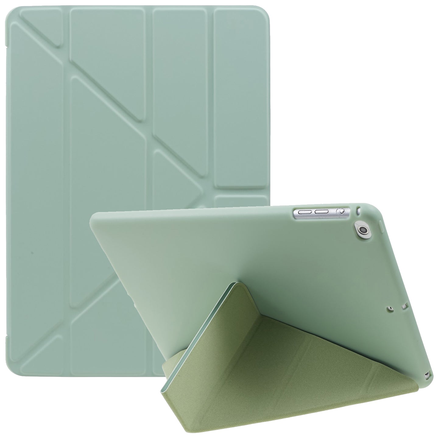 For iPad 9.7 (2018)  /  (2017) Smart Tablet Case PU Leather + TPU Origami Stand Cover