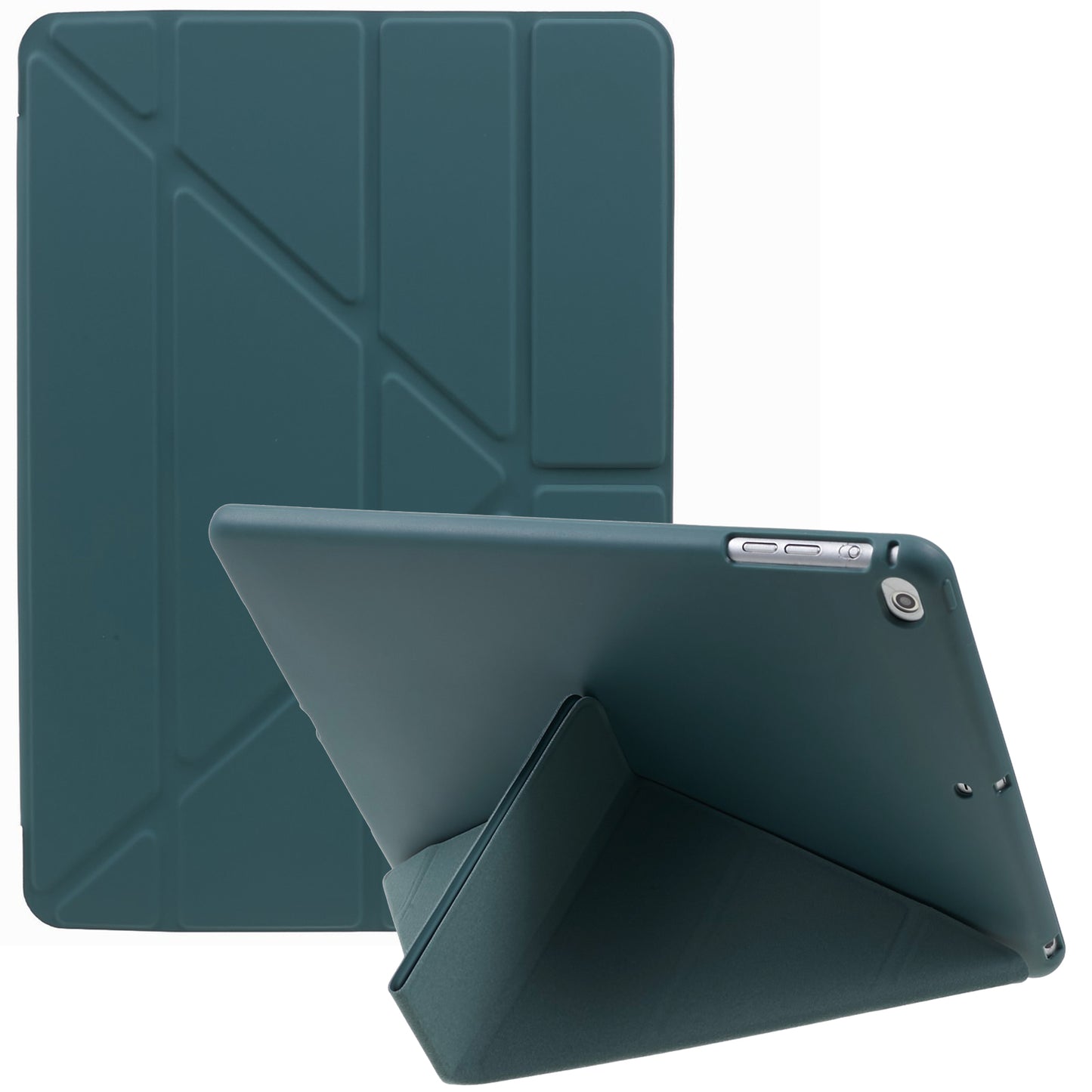 For iPad 9.7 (2018)  /  (2017) Smart Tablet Case PU Leather + TPU Origami Stand Cover