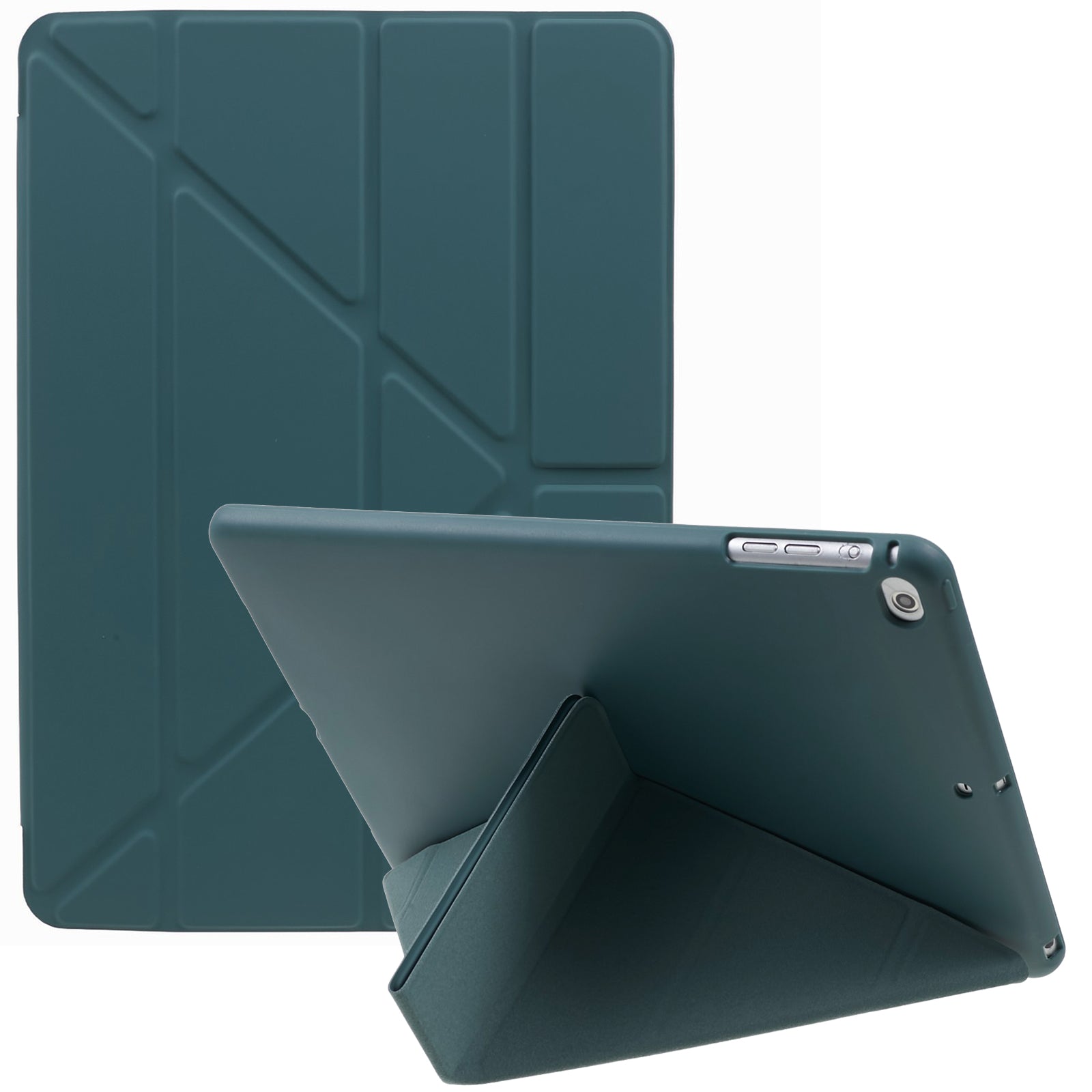 For iPad 9.7 (2018)  /  (2017) Smart Tablet Case PU Leather + TPU Origami Stand Cover