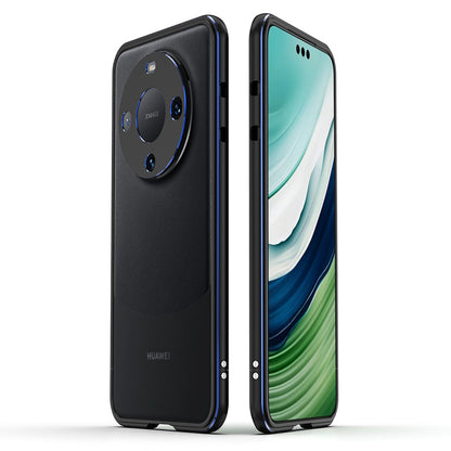 For Huawei Mate 60 Pro Anti-drop Bumper Case Shockproof Aluminum Alloy Frame with Lens Cover