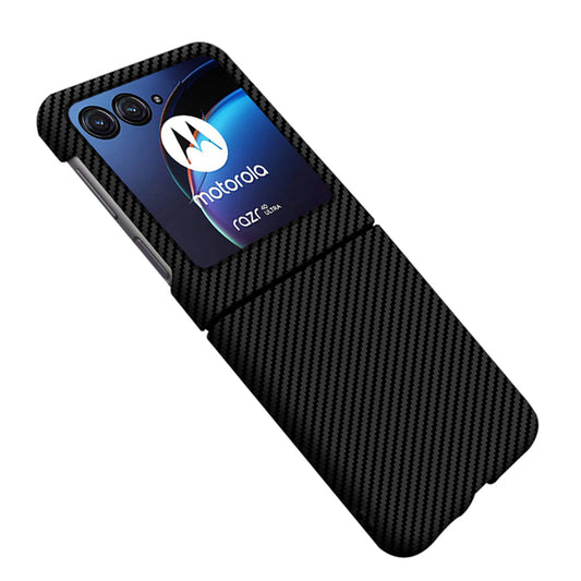 For Motorola Razr 40 Ultra 5G Carbon Fiber Texture Phone Case Anti-drop PC Phone Cover
